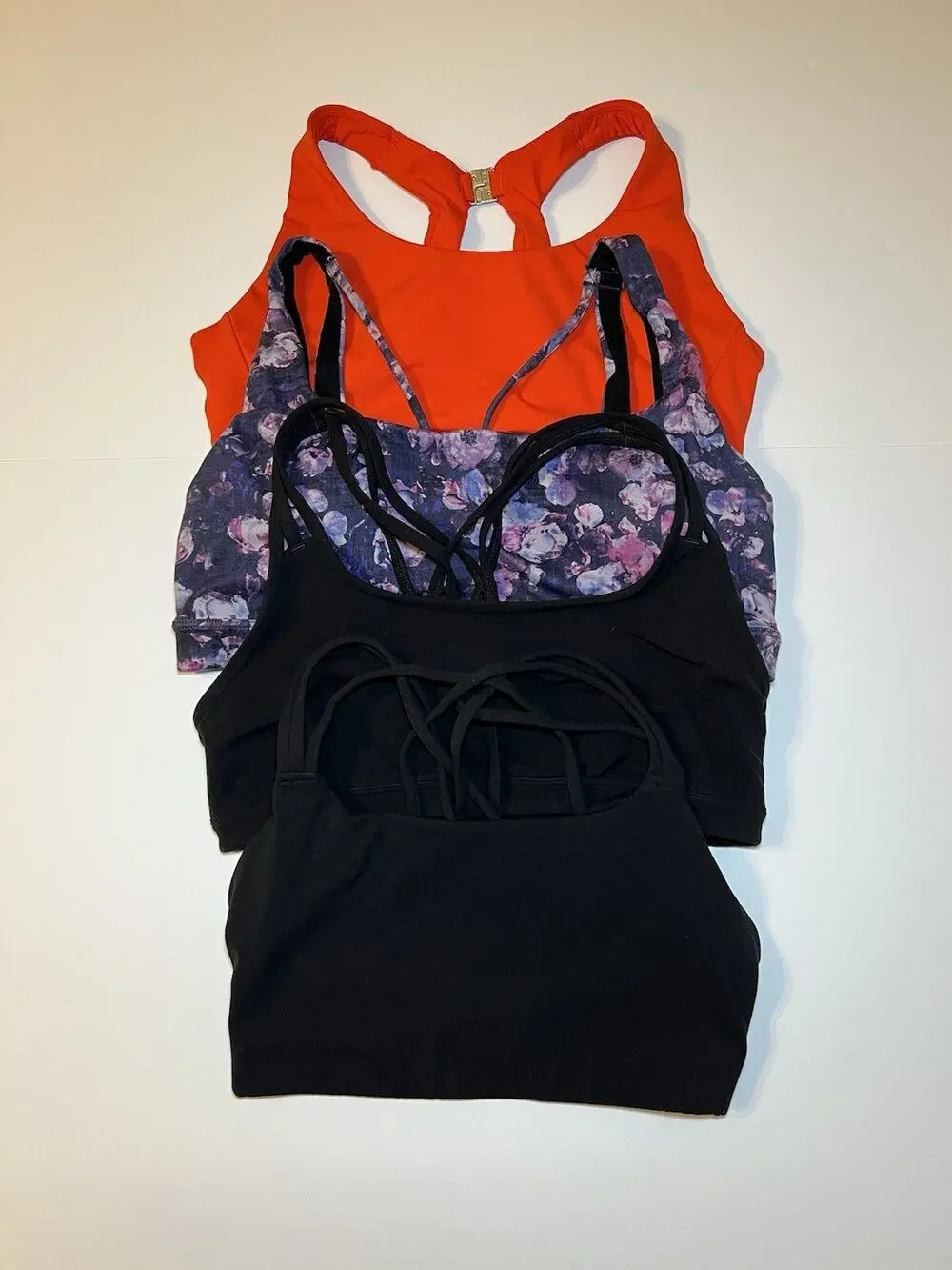 Lot Of 4 Athleta Sports Bra Mixed Sizes Xs-L Bundle